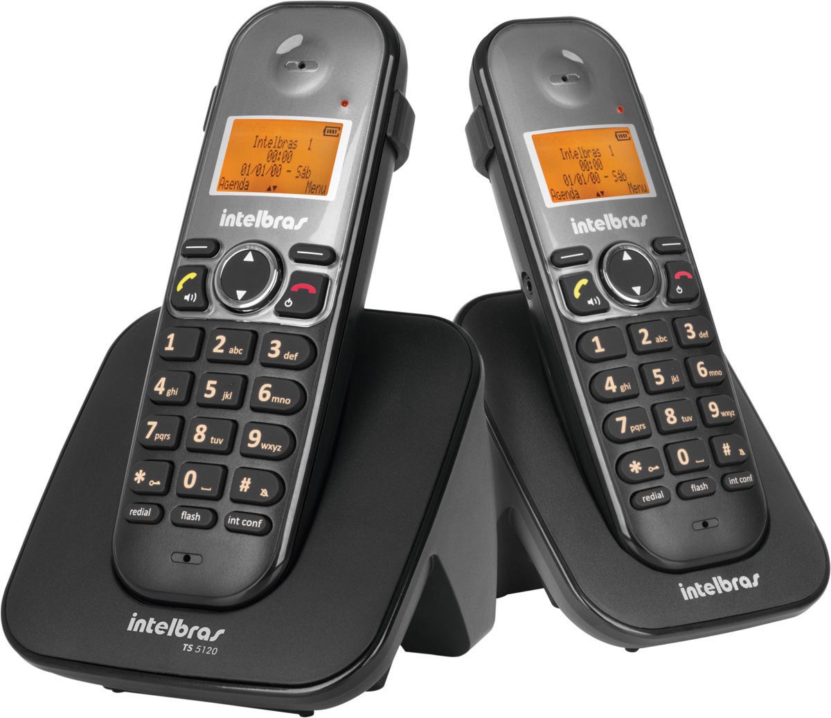 TELEFONE S/ FIO ID + RAMAL C/ ENTRADA P/ FONE DE OUVIDO TS 5122 PRETO 4125122 - Imagem 4