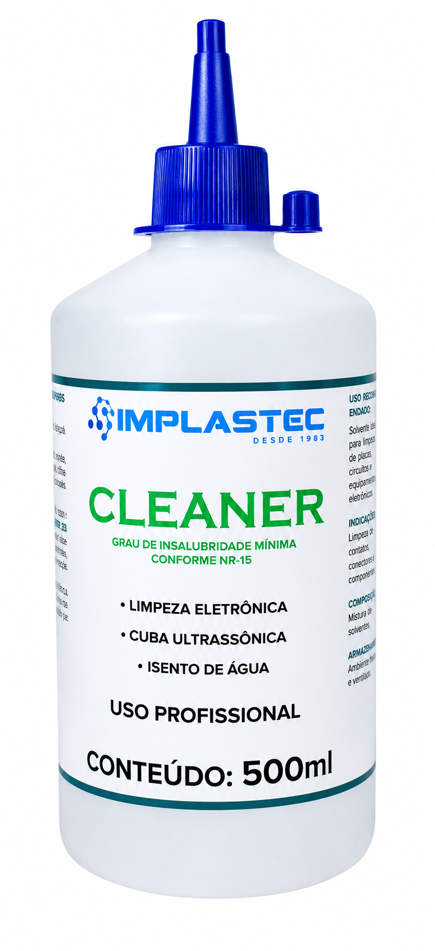 CLEANER PARA LIMPEZA ELETRÔNICA 500ML COM BICO APLICADOR - Imagem 2
