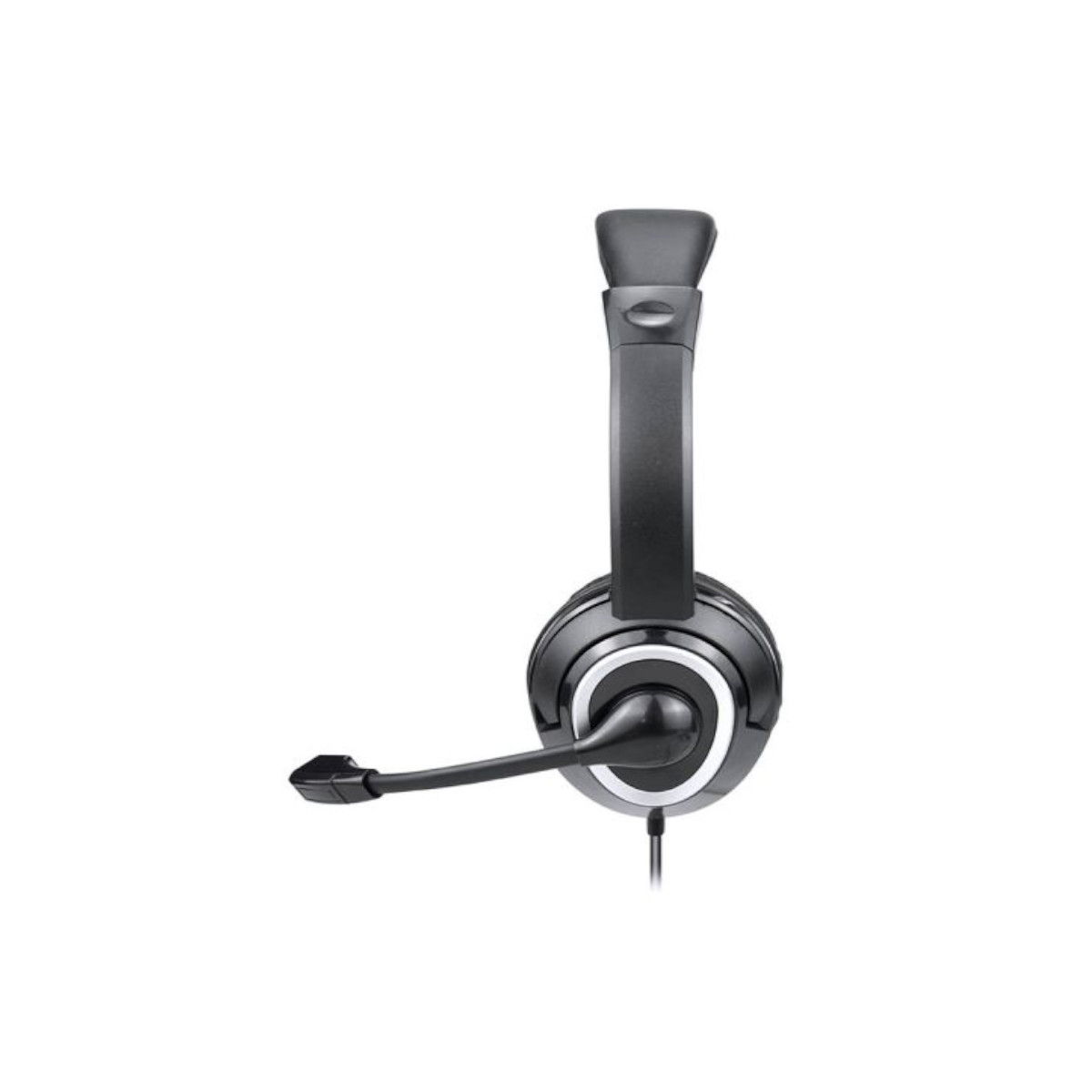 FONE DE OUVIDO HEADSET COM FIO HF600 CONEXÃO P3 E USB CABO DE 240CM PRETO - PH427 - Imagem 5