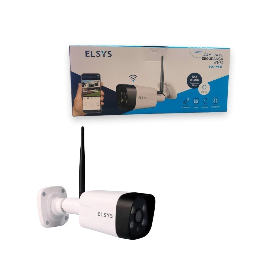 CÂMERA DE SEGURANCA WI-FI EXTERNA COM INTELIGENCIA DE VÍDEO FULL HD - ESC-WB3F - Imagem 6