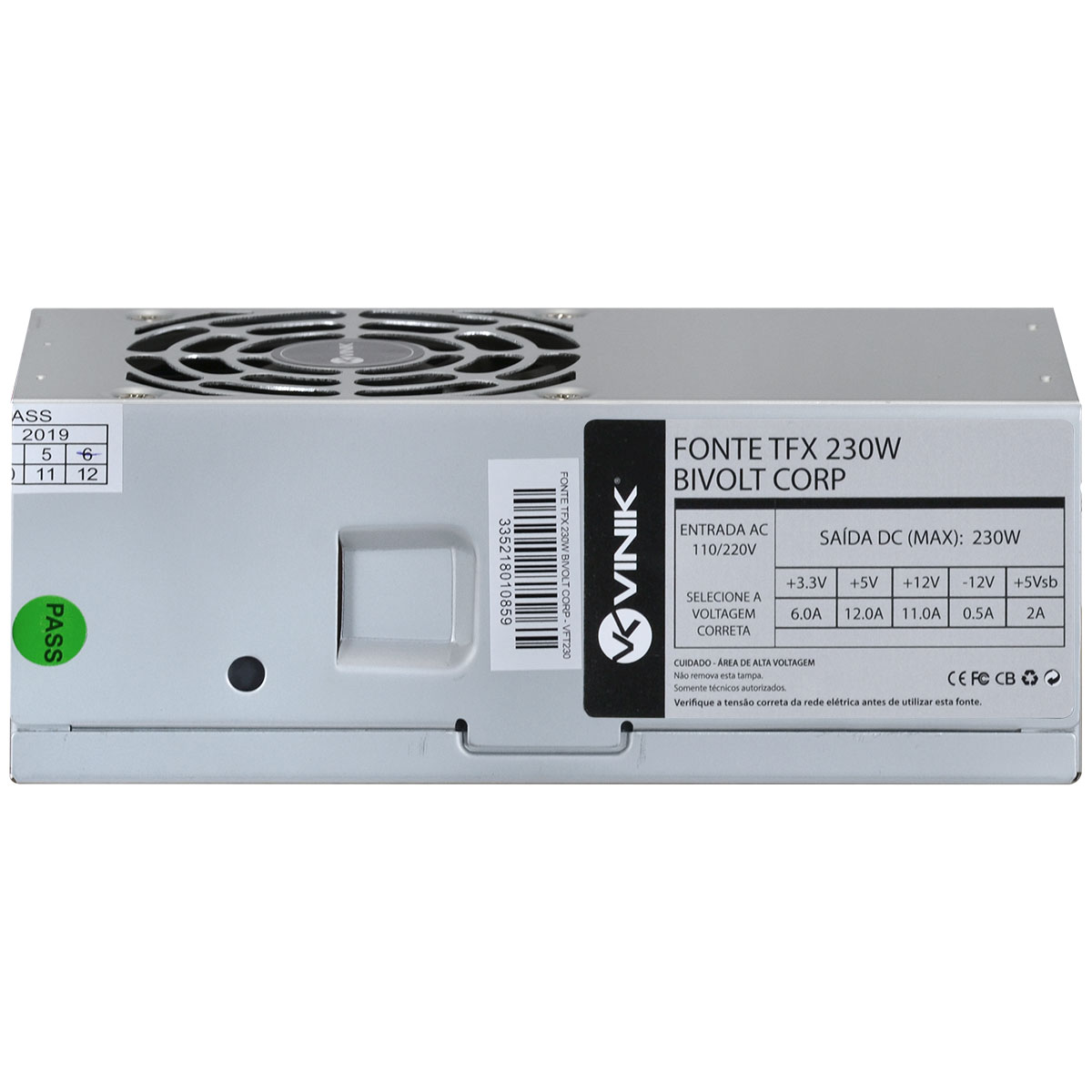 FONTE PARA GABINETE SLIM TFX 230W REAL BIVOLT CORP - VFT230 - Imagem 5