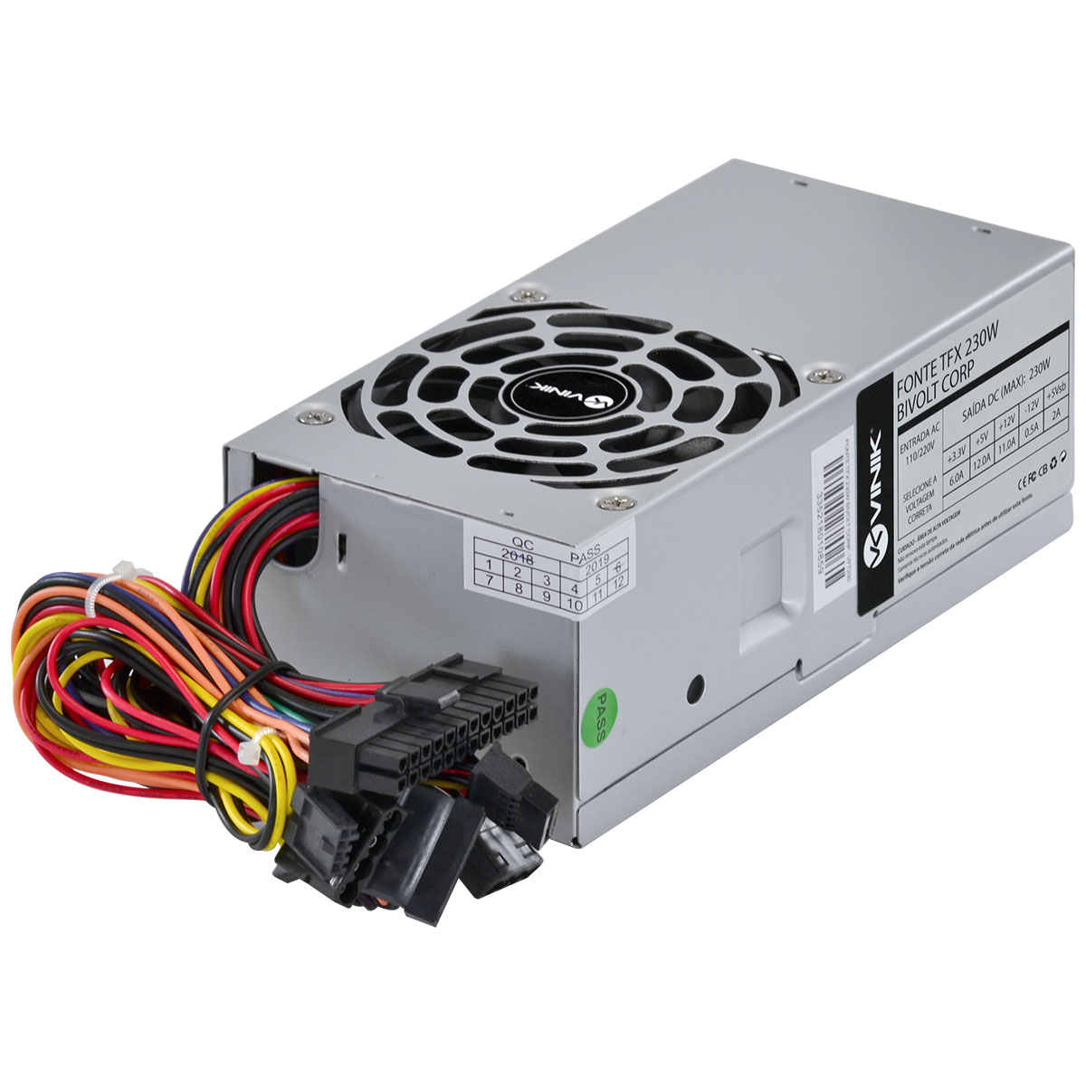 FONTE PARA GABINETE SLIM TFX 230W REAL BIVOLT CORP - VFT230 - Imagem 7