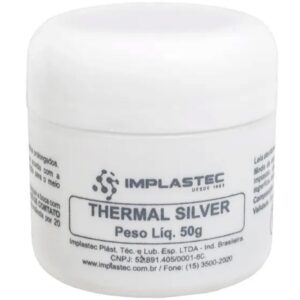 PASTA TERMICA THERMAL SILVER POTE 50G (8 UNIDADES)