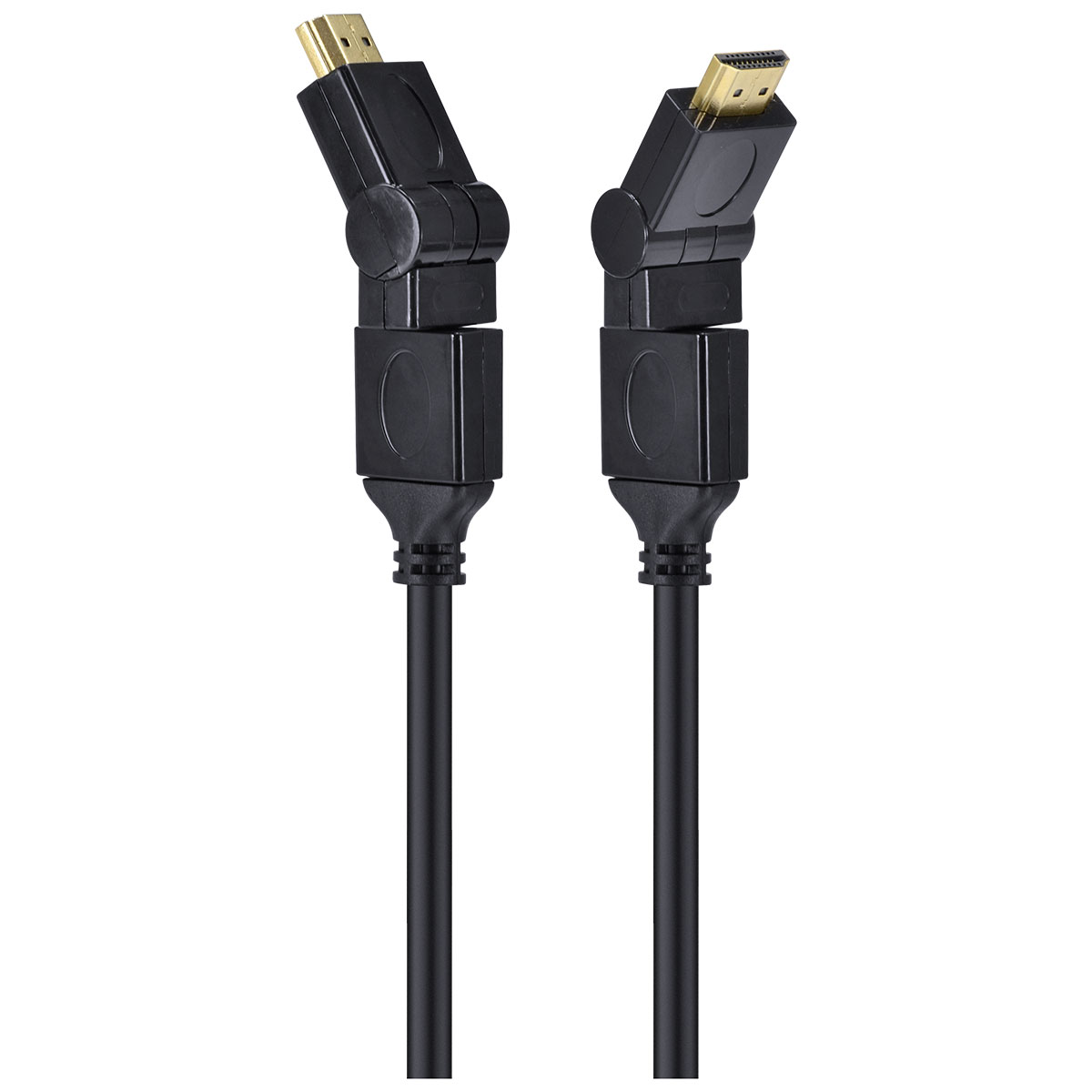 CABO HDMI 2.0 4K ULTRA HD 3D CONEXÃO ETHERNET CONECTORES 360° 2 METROS - H20B360-2 - Imagem 3