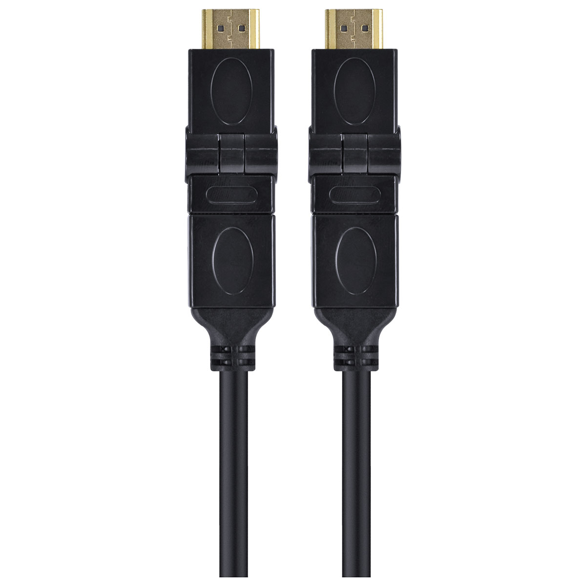 CABO HDMI 2.0 4K ULTRA HD 3D CONEXÃO ETHERNET CONECTORES 360° 2 METROS - H20B360-2 - Imagem 4