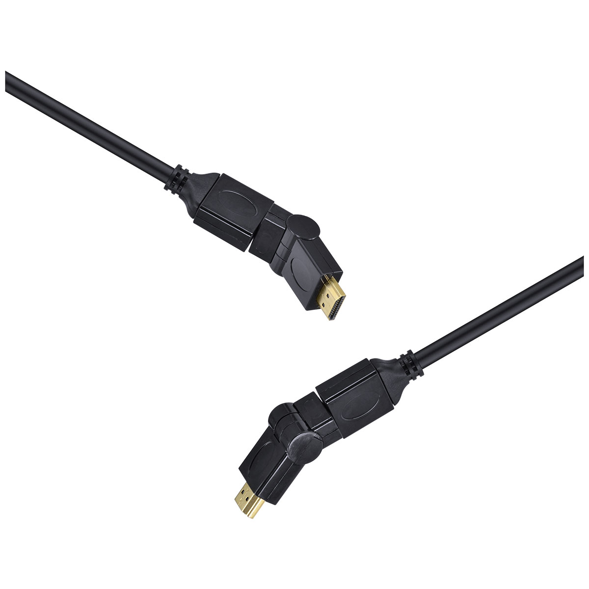 CABO HDMI 2.0 4K ULTRA HD 3D CONEXÃO ETHERNET CONECTORES 360° 2 METROS - H20B360-2 - Imagem 5