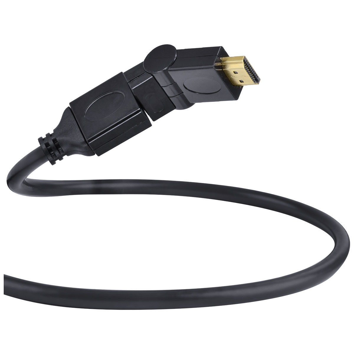 CABO HDMI 2.0 4K ULTRA HD 3D CONEXÃO ETHERNET CONECTORES 360° 2 METROS - H20B360-2 - Imagem 7