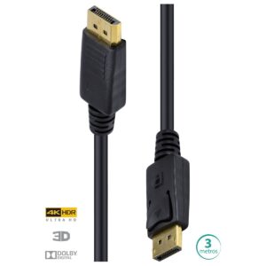 CABO DISPLAYPORT 1.3V ULTRA HD 120HZ - 3 METROS - DP13-3