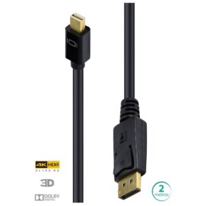 CABO DISPLAYPORT 1.3V P/ MINI DP 4K ULTRA 60HZ - 2 METROS - DPMDP13-2