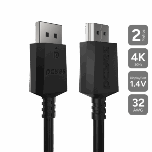 CABO DISPLAYPORT 1.4 PARA HDMI 2.0 PCYES - 2 METROS - PDPHM-2