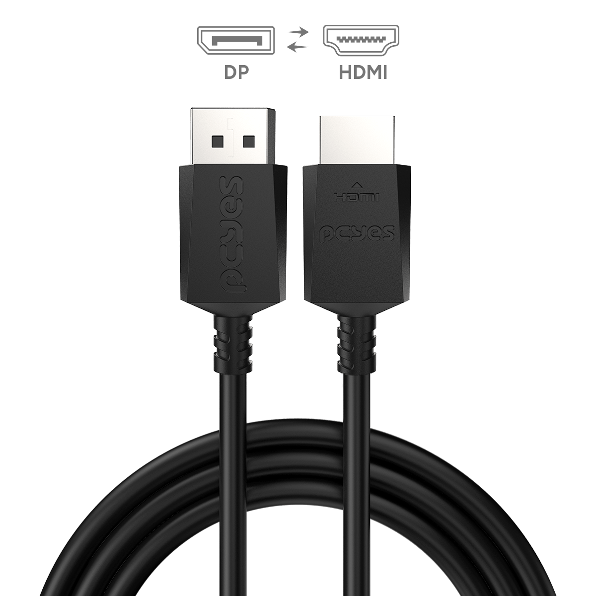 CABO DISPLAYPORT 1.4 PARA HDMI 2.0 PCYES - 2 METROS - PDPHM-2 - Imagem 2