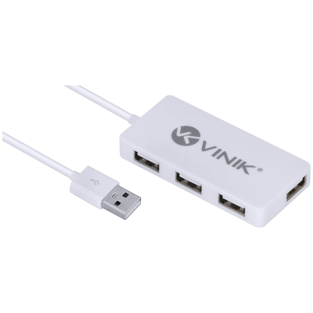 HUB USB 2.0 COM 4 PORTAS E 1,2M DE CABO BRANCO - HUV-20B - Imagem 2