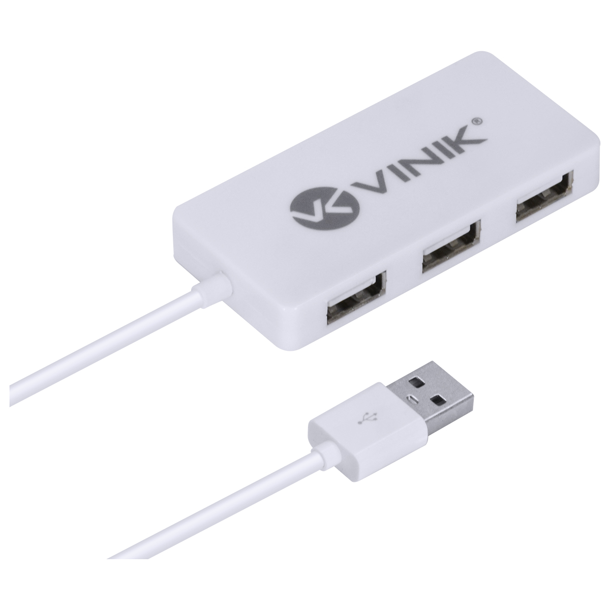 HUB USB 2.0 COM 4 PORTAS E 1,2M DE CABO BRANCO - HUV-20B - Imagem 3