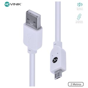 CABO USB X MICRO USB A 2.0 2M BRANCO - MUSB-2