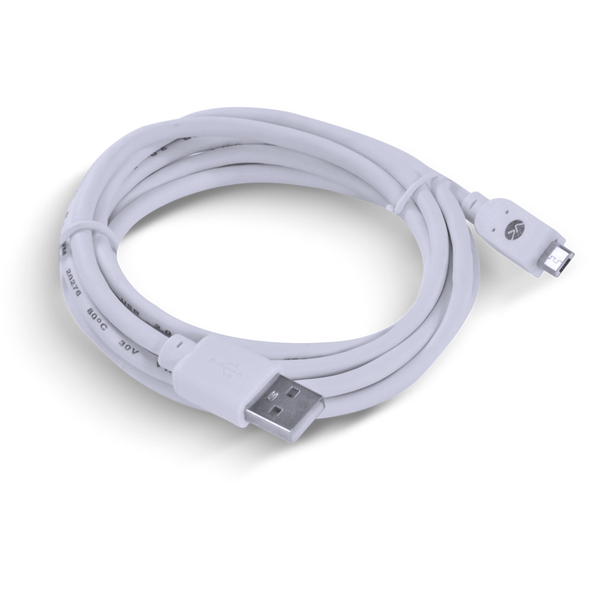 CABO USB X MICRO USB A 2.0 2M BRANCO - MUSB-2 - Imagem 5