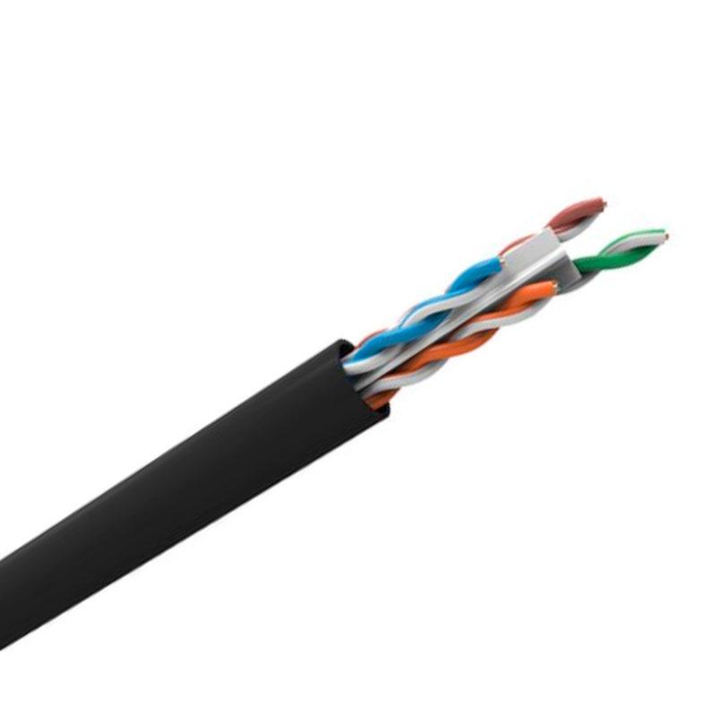 CABO LAN U/UTP 24AWG CAT.6 CMX 305M PRETO 23400187 - Imagem 2