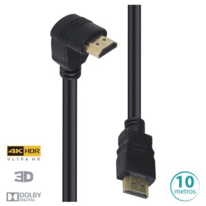 CABO HDMI MACHO 2.0 4K 1 CONECTOR 90º - 10 METROS - H2090-10