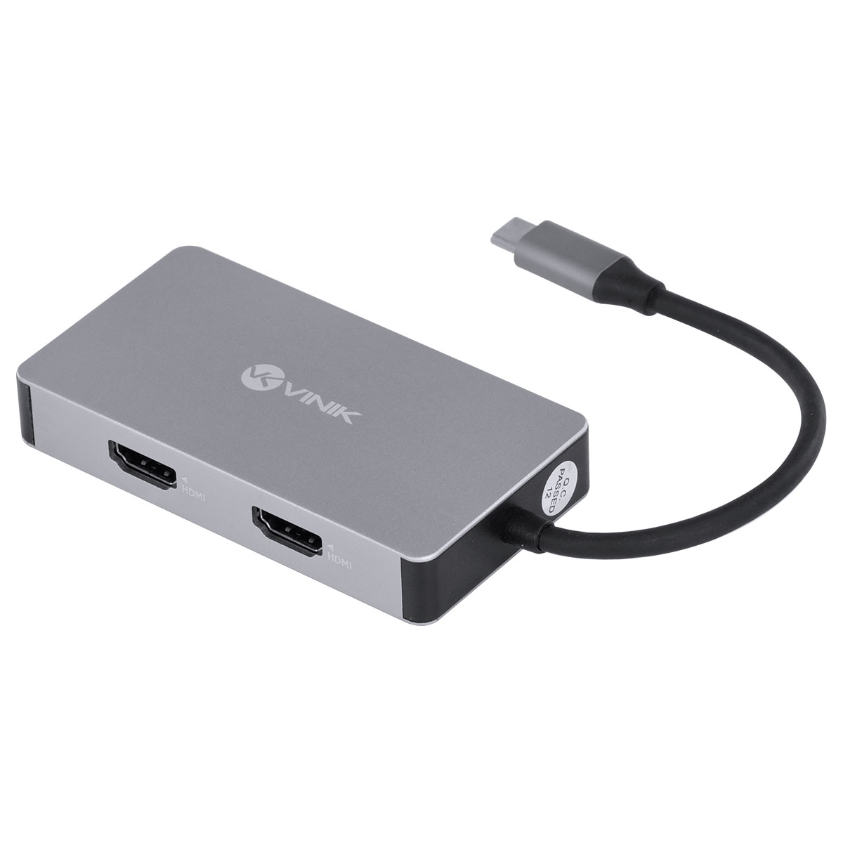 HUB USB TIPO-C 5 EM 1 COM 2X HDMI + VGA + USB 3.0 + POWER DELIVERY (PD) 60W - HC-5VGA - Imagem 3