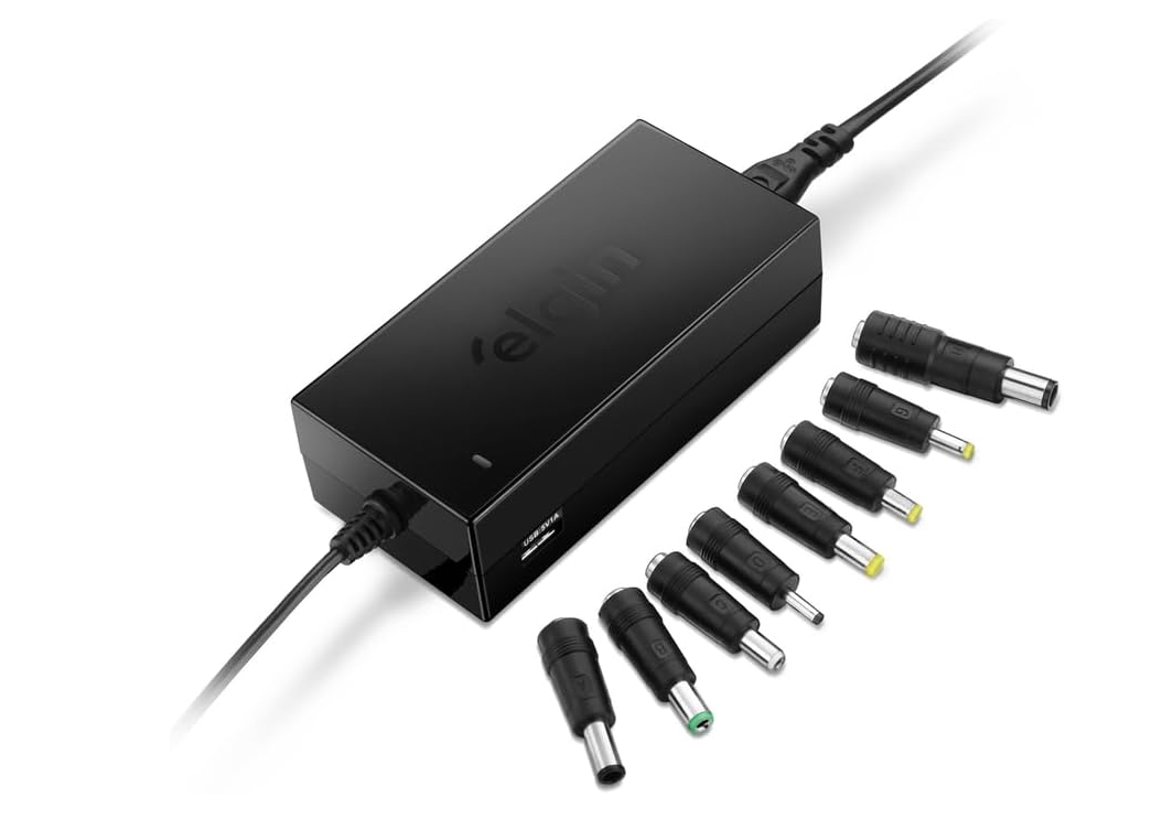 FONTE UNIVERSAL PARA NOTEBOOK 90W COM 9 ADAPTADORES - Imagem 2