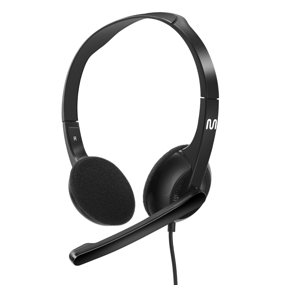 HEADSET COM FIO HF250 CABO DE 150CM P3 COM ADAPTADOR USB COM CONTROLE DE VOLUME INTEGRADO - PH467 - Imagem 2