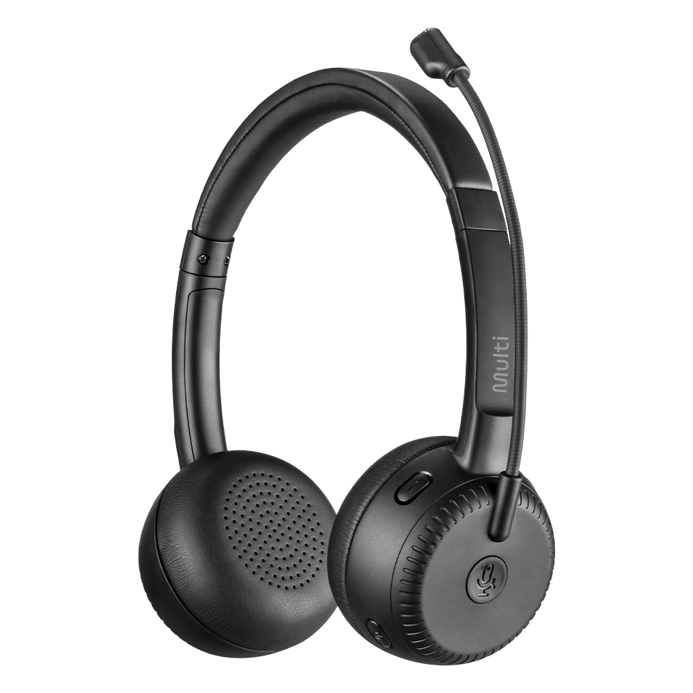 HEADSET BLUETOOTH COM BATERIA RECARREGÁVEL VIA CABO USB-C COM CONTROLE EMBUTIDO HASTE E MICROFONE - PH503 - Imagem 2