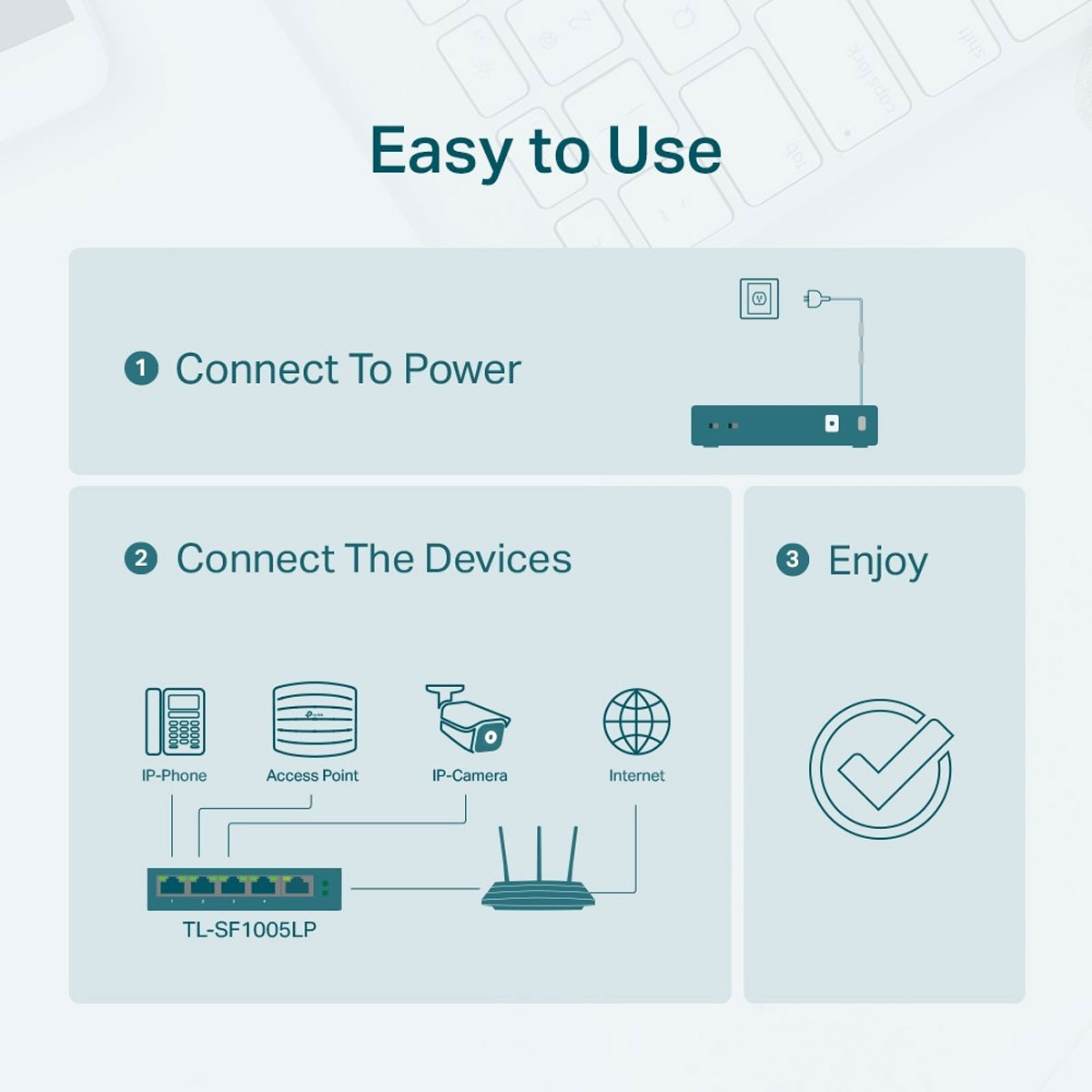 SWITCH 05 PORTAS TL-SF1005LP FAST POE - Imagem 4