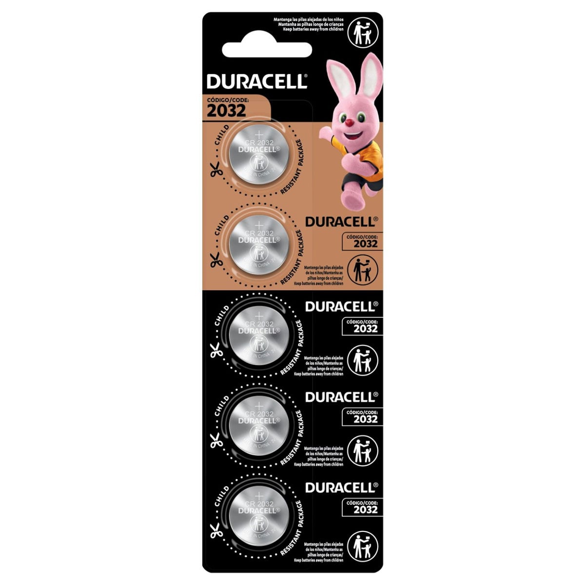PILHA MOEDA LITHIUM 3V CR2032 (COM 5 PILHAS) DURACELL - Imagem 2