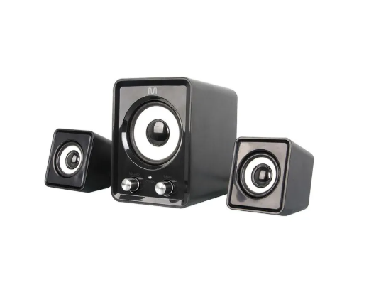 CAIXA DE SOM MULTIMÍDIA 2.1 8W+3W RMS PRETO SP172