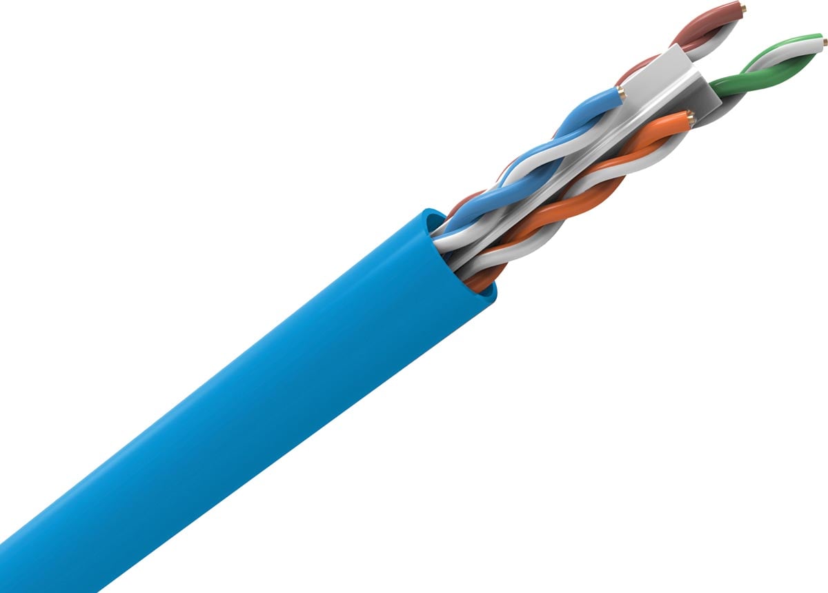 CABO LAN U/UTP 24AWG CAT.6 CMX 305M AZUL 23400174