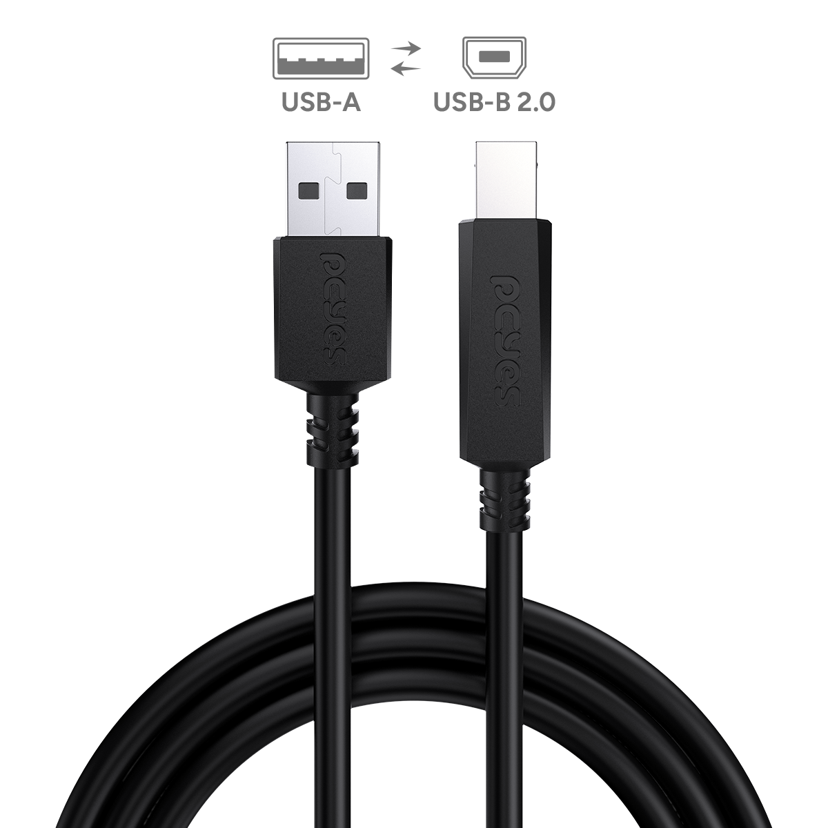 CABO P/ IMPRESSORA USB A 2.0 P/ USB B 2.0 - 2 METROS - PUABM2-2 - Imagem 2