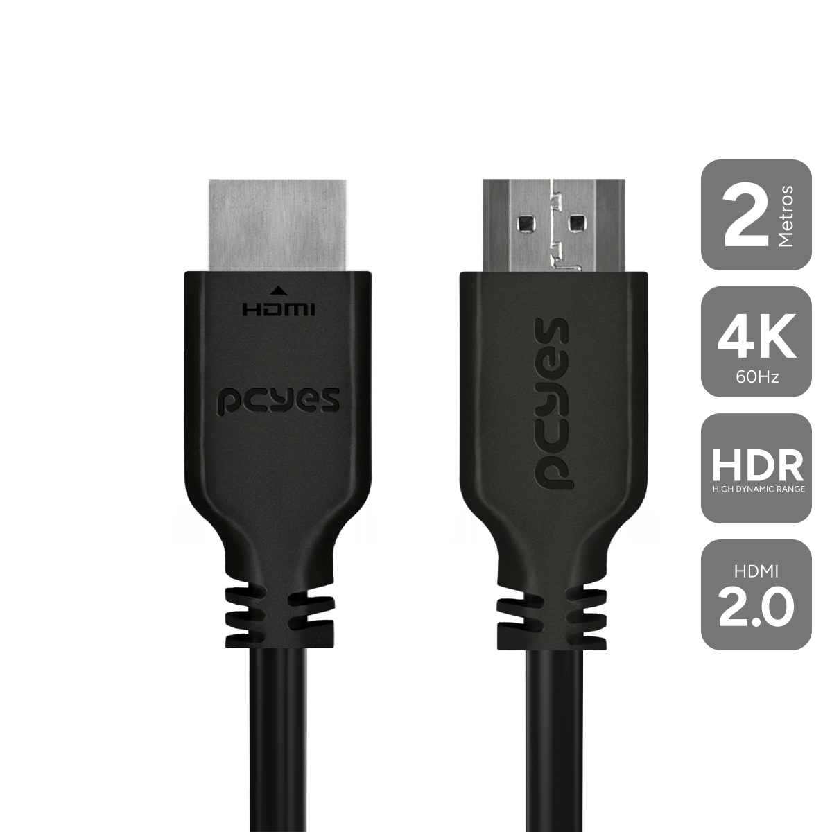 CABO HDMI 2.0 PCYES 4K/60HZ - 2 METROS - PHM20-2