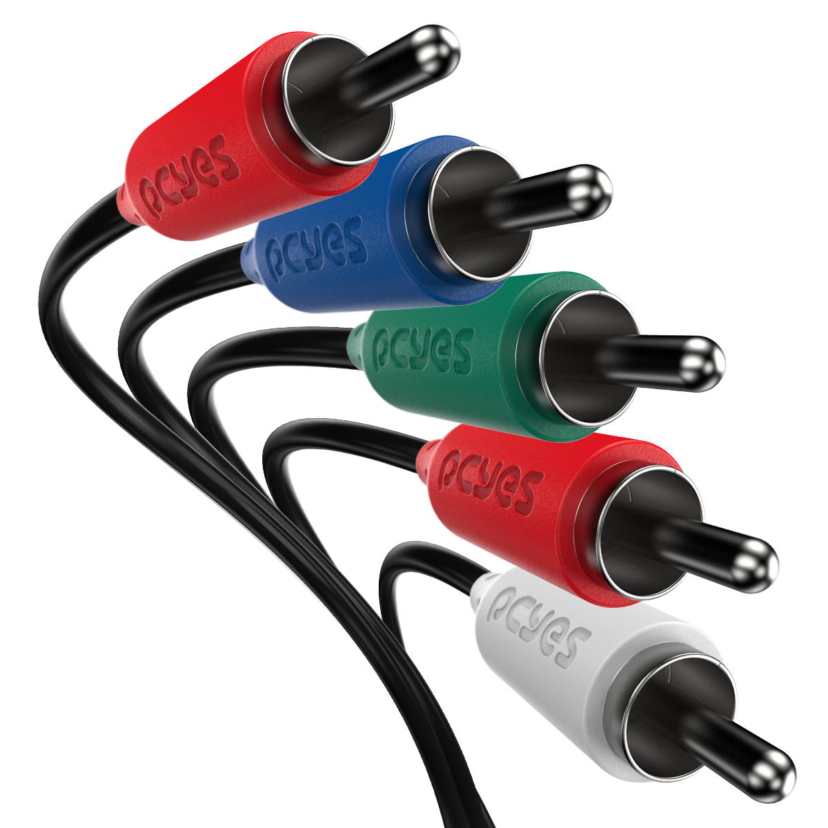 CABO DE VIDEO 5 RCA M PARA 5 RCA M - 2 MTS - P5R-2 - Imagem 4