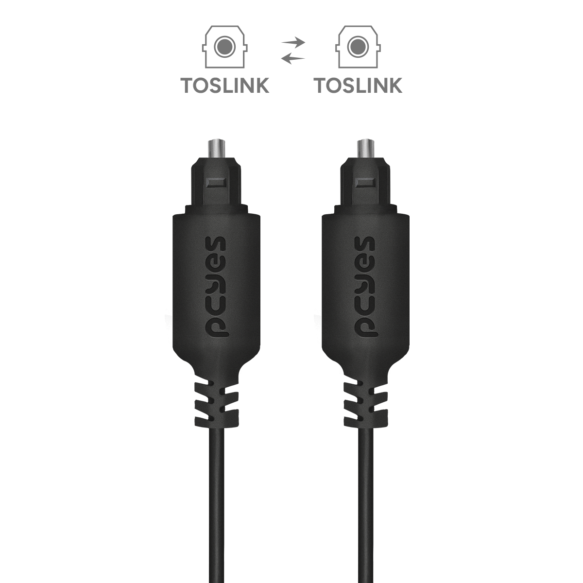CABO DE AUDIO OPTICO DIGITAL TOSLINK MACHO 1M - POD-1 - Imagem 2