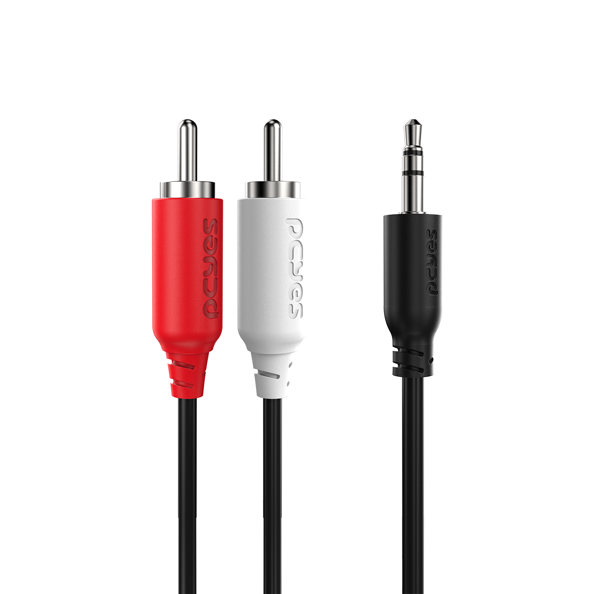 CABO 2 RCA M PARA P2 3.5MM M - 1 MT - P2R35-1 - Imagem 3