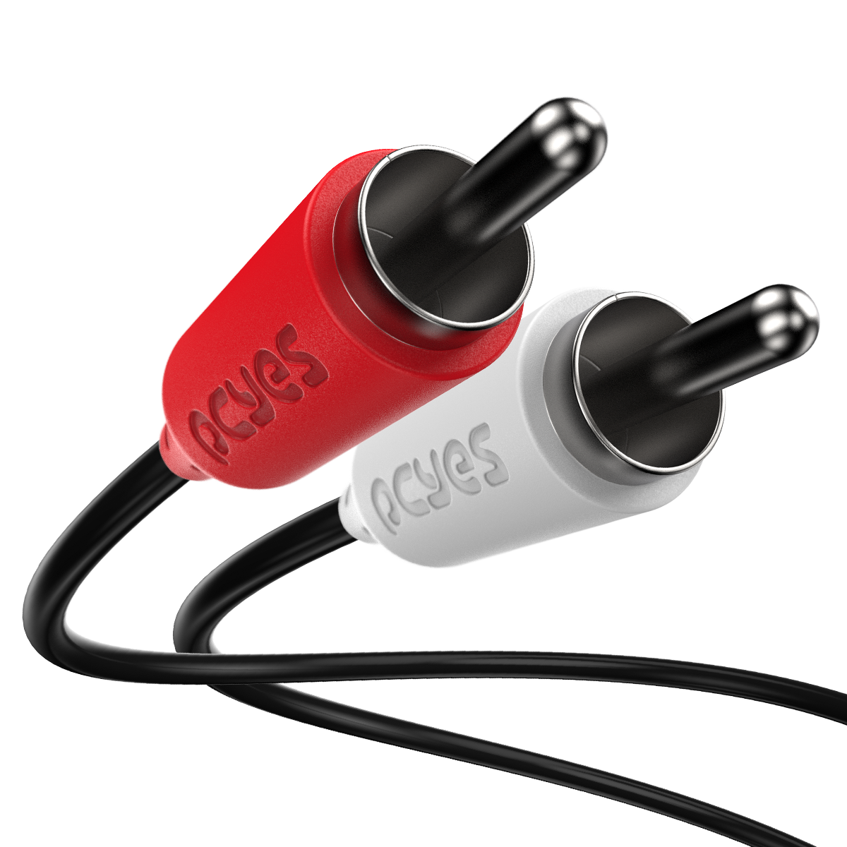 CABO 2 RCA M PARA P2 3.5MM M - 1 MT - P2R35-1 - Imagem 4