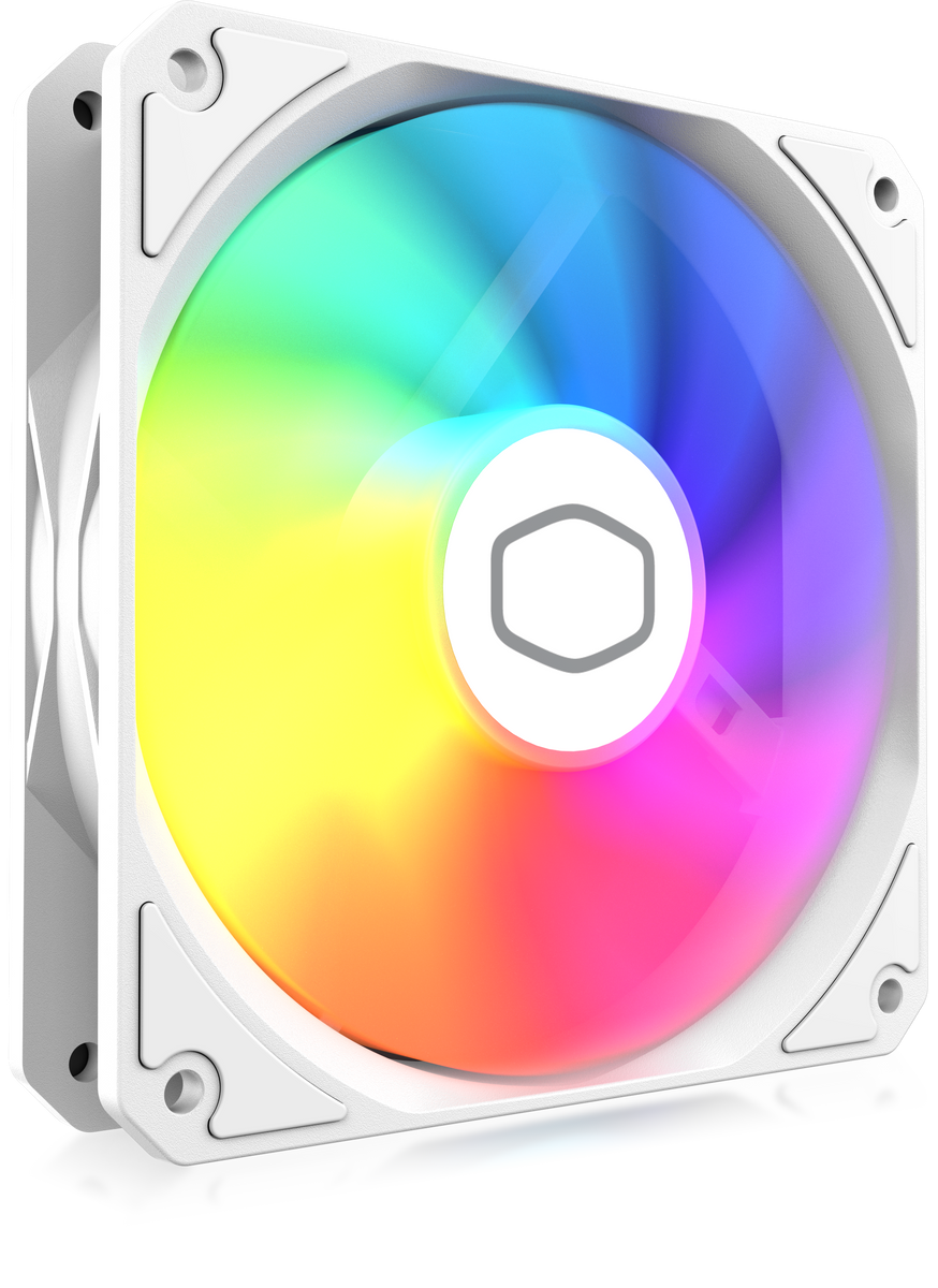 COOLER FAN PARA GABINETE COOLER MASTER MF120 LITE ARGB BRANCO 120MM | MFW-B2DW-17NPA-R1 - Imagem 3
